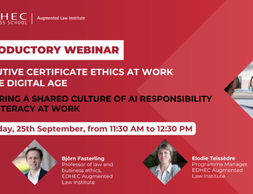 [INTRODUCTORY WEBINAR] EXECUTIVE CERTIFICATE ETHICS AT WORK AT THE DIGITAL AGE