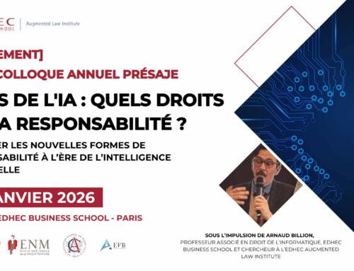 [4ème Colloque annuel Présaje] Faits de l’IA : Quels droits de la responsabilité ?