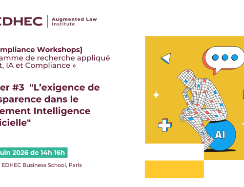 [AI Compliance Workshops] Atelier #3 « L’exigence de transparence dans le Règlement Intelligence Artificielle »